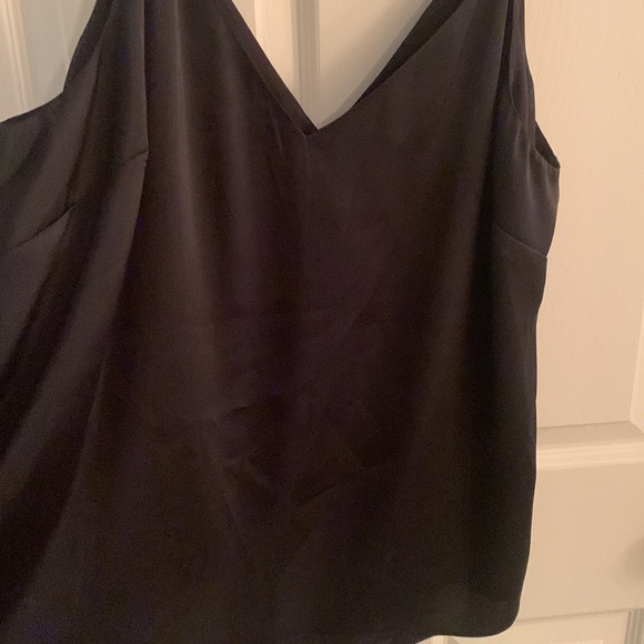 H&M NWT size XL black satin camisole top - Picture 7 of 10